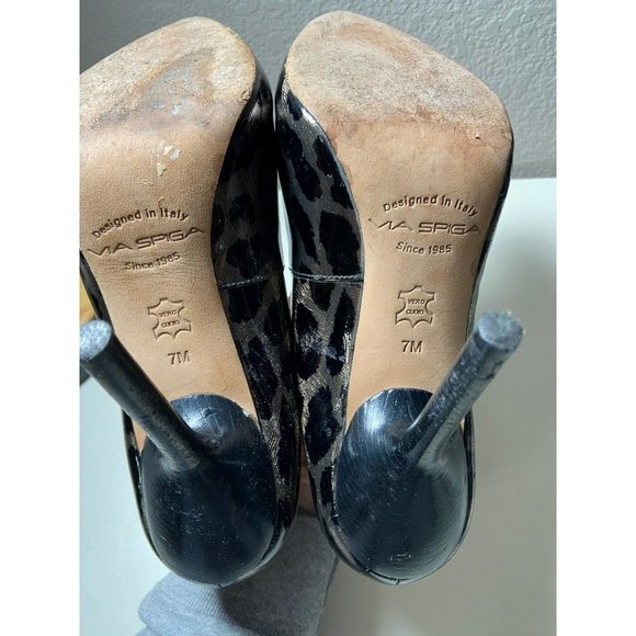 Via Spiga | Leopard Stiletto Heels Sz‎ 7 - Picture 5 of 5